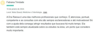 Depoimento 4 de paciente da Dra. Raíssa Rezende, endocrinologista em Goiânia